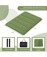 Gouun Floor Mattress with Washable Cover and Carry Bag-Queen Size