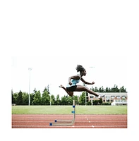 Amber Track and Field Self Return Aluminum Hurdle Midi Adjustable from 23" to 34" (Set of 3)