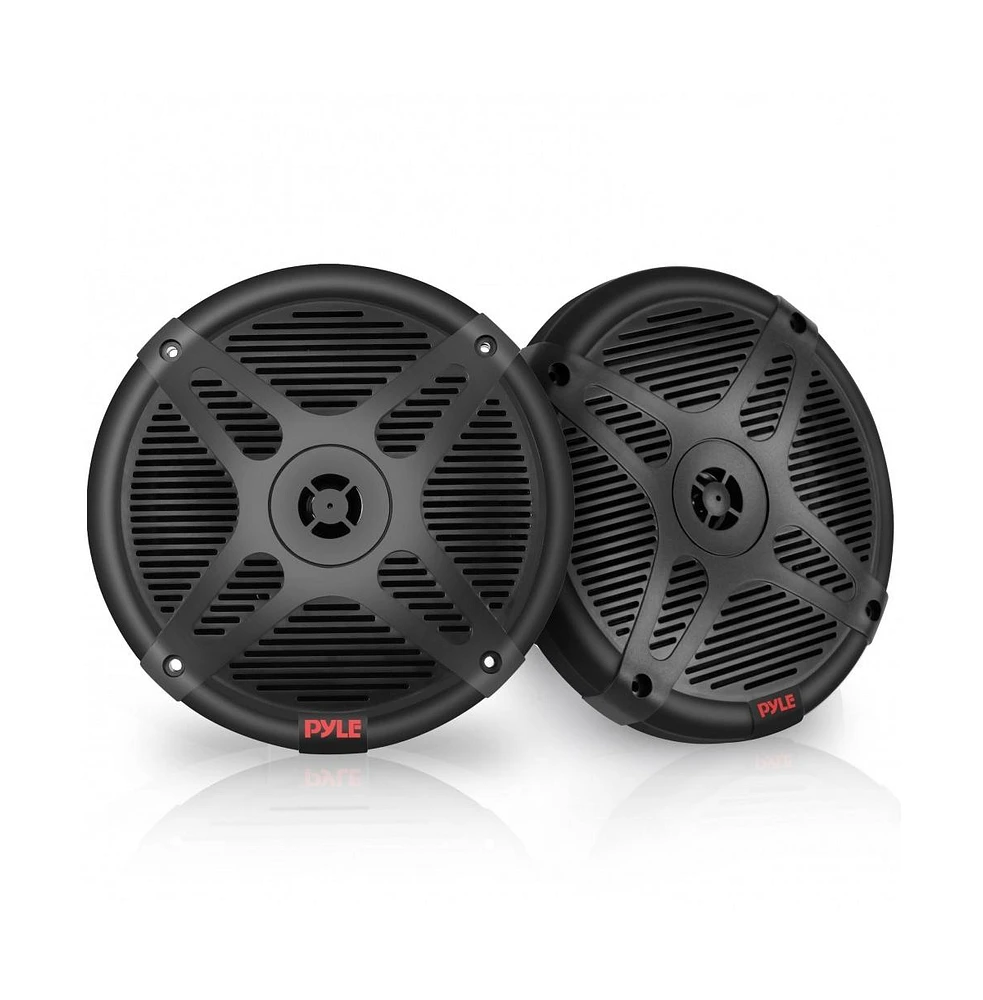 Pyle 6.5" Waterproof Bluetooth Marine Speakers - 2-Way Coaxial, 600W with Rf Streaming (PLMRF65MB)