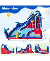 Gouun 6-In-1 Inflatable Water Park with 735W Blower