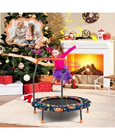 Gouun 36 Inch Mini Trampoline with Colorful Led Lights and Bluetooth Speaker
