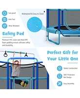 Gouun 5 Feet Kids 3-in-1 Game Trampoline with Enclosure Net Spring Pad