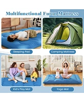 Gouun Foldable Futon Mattress with Washable Cover and Carry Bag for Camping-Queen Size