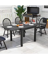 Gouun 31.5 inches-63 inches Adjustable Patio Expandable Dining Table for 4-6 Person