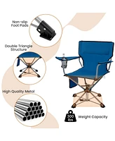 Gouun 360° Swivel Hunting Chair Portable Foldable Hunting Chair with Mesh Cup Holder and Storage Pockets