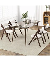 Gouun Set of 2 Folding Chairs with Comfy Padded Backrest and Seat