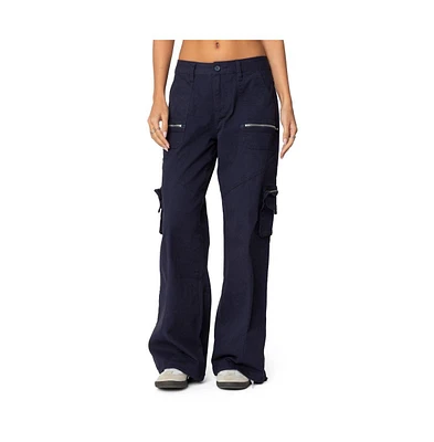 Edikted Womens Kimmie Cargo Pants