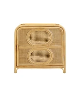 Tov Furniture 17.7" Rattan Nightstand