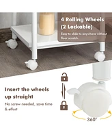 Gouun Under Desk Printer Stand with 360° Swivel Casters