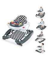 Gouun 6 in 1 Foldable Baby Walker with Adjustable Height