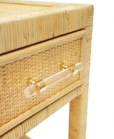 Tov Furniture 16.9" Rattan Nightstand