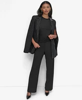 Dkny Women's Pinstriped Cape Jacket