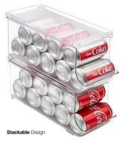 Sorbus Clear 10-Can Organizer with Lid (2 Pack)