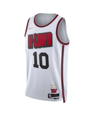 Nike Men's and Women's White Jabari Smith Jr. Houston Rockets 2024/25 City Edition Finished Swingman Jersey