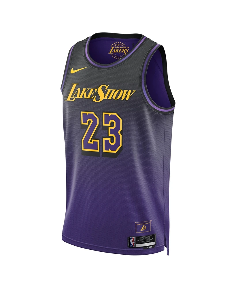 Nike Men's and Women's Purple Lebron James Los Angeles Lakers 2024/25 City Edition Finished Swingman Jersey