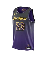 Nike Men's and Women's Purple Lebron James Los Angeles Lakers 2024/25 City Edition Finished Swingman Jersey