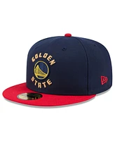 New Era Men's Navy Golden State Warriors 2024/25 City Edition 59FIFTY Fitted Hat