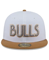 New Era Men's White Chicago Bulls 2024/25 City Edition 59FIFTY Fitted Hat