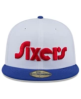 New Era Men's White Philadelphia 76ers 2024/25 City Edition 59FIFTY Fitted Hat