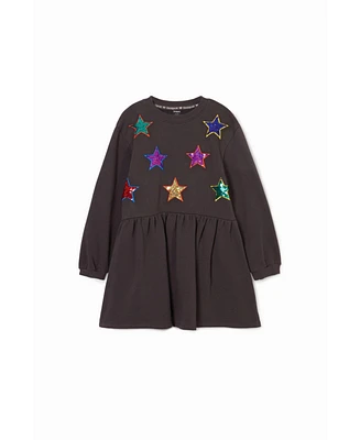 Desigual Girls Girls's Star dress sweatshirt