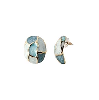 Sohi Women's The Veined Stud Earrings