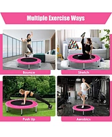 Gouun 38 Inch Mini Folding Trampoline Portable Leisure Fitness Backboard