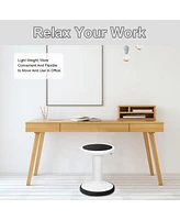 Gouun Adjustable Active Learning Stool Sitting Home Office Wobble Chair with Cushion Seat
