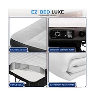 SereneLife Luxe Series Ez Bed, Queen Air Mattress with Frame & Memory Foam Cover