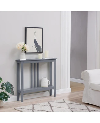 Kings Brand Furniture Entryway Table - Narrow Console with Storage Wood Tables for