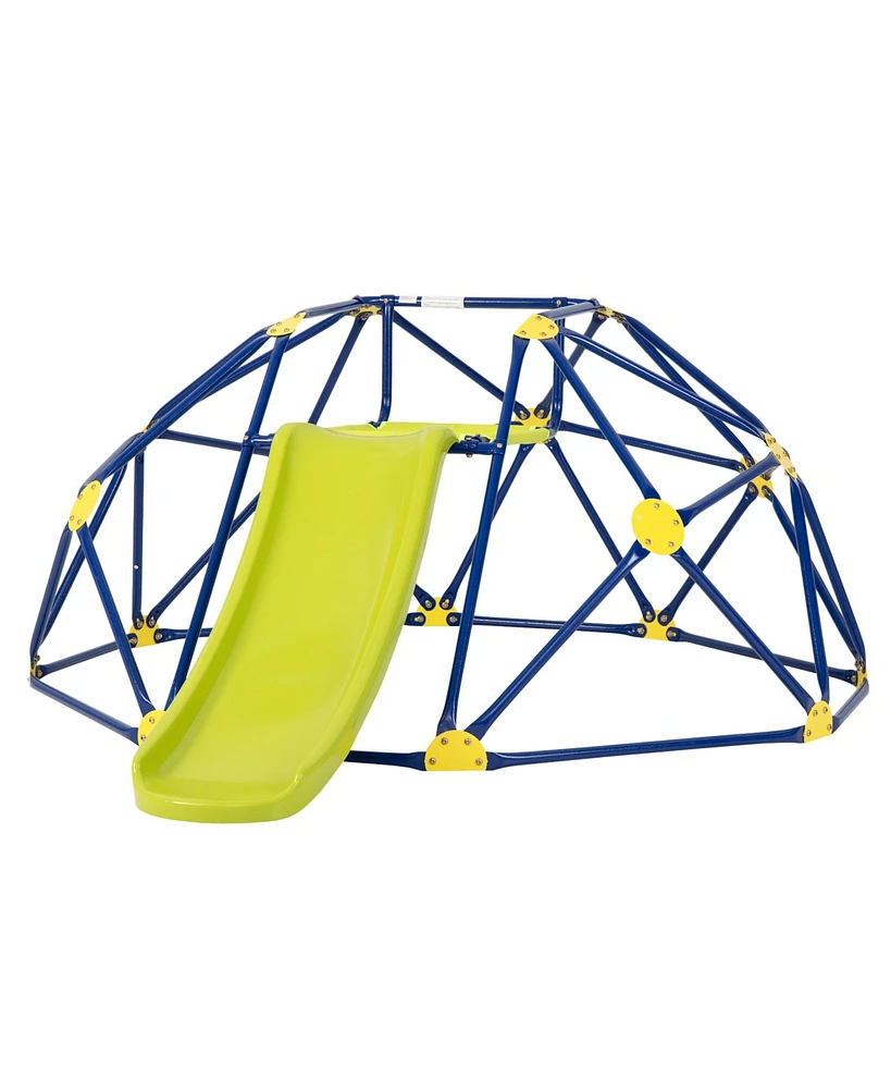 Gouun Kids Climbing Dome with Slide and Fabric Cushion for Garden Yard