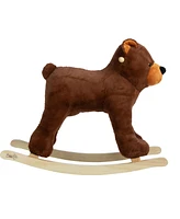 Happy Trails Plush Bear Rocking Horse