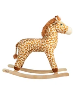 Happy Trails Giraffe Plush Rocking Horse