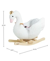 Happy Trails Swan Plush Rocking Horse