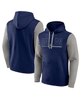 Fanatics Men's Navy Dallas Cowboys Outline Pullover Hoodie