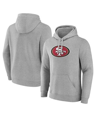 Fanatics Men's Heather Gray San Francisco 49ers Deliver Fleece Pullover Hoodie