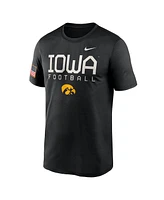 Nike Men's Black Iowa Hawkeyes 2024 Military Appreciation Legend Performance T-Shirt