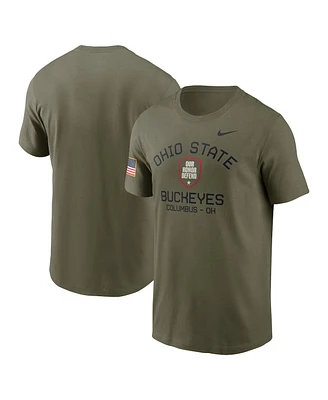 Nike Men's Olive Ohio State Buckeyes 2024 Military Appreciation Performance T-Shirt