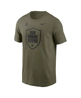 Nike Men's Olive Ohio State Buckeyes 2024 Military Appreciation Tonal Logo Performance T-Shirt