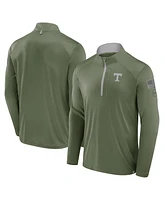 Fanatics Men's Olive Tennessee Volunteers Oht Military Appreciation Defender Quarter-Zip Jacket