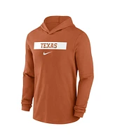 Nike Men's Burnt Orange Texas Longhorns 2024 Sideline Hoodie Performance Long Sleeve T-Shirt