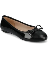 Journee Collection Women's Kaiah Cap Toe Ballet Flats