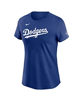 Nike Women's Clayton Kershaw Royal Los Angeles Dodgers 2024 World Series Champions Name Number T-Shirt