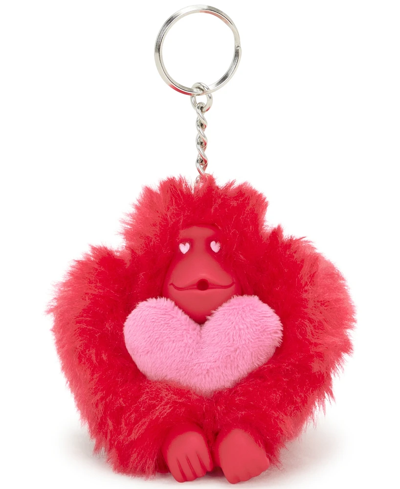 Kipling Valentine Monkey Keychain