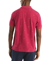 Nautica Men's Classic Fit Deck Printed Performance Polo Shirt