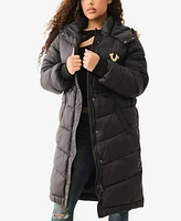 True Religion Women's Lined Hooded Puffer Jacket