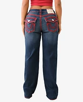 True Religion Women's Bobbi Super Q Baggy Flap Jeans