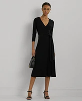 Lauren Ralph Surplice Jersey Dress