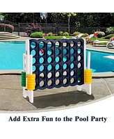 Gouun 4-to-Score 4 in A Row Giant Game Set for Kids Adults Family Fun