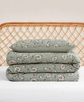 Jessica Simpson Botanical Embossed -Pc. Duvet Cover Set