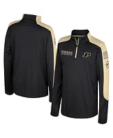 Colosseum Big Boys and Girls Black Purdue Boilermakers Oht Military Appreciation Cyclone Quarter-Zip Windshirt